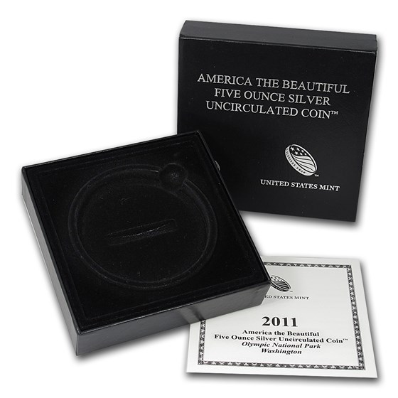 OGP Box & COA - 2011 U.S. Mint 5 oz Silver ATB Coin (Olympic) OGP Box & COA - 2011 U.S. Mint 5 oz Silver ATB Coin (Olympic)